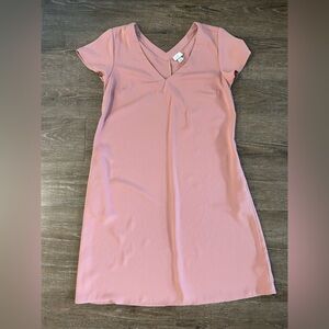 V-Neck MIDI Dress with side pockets